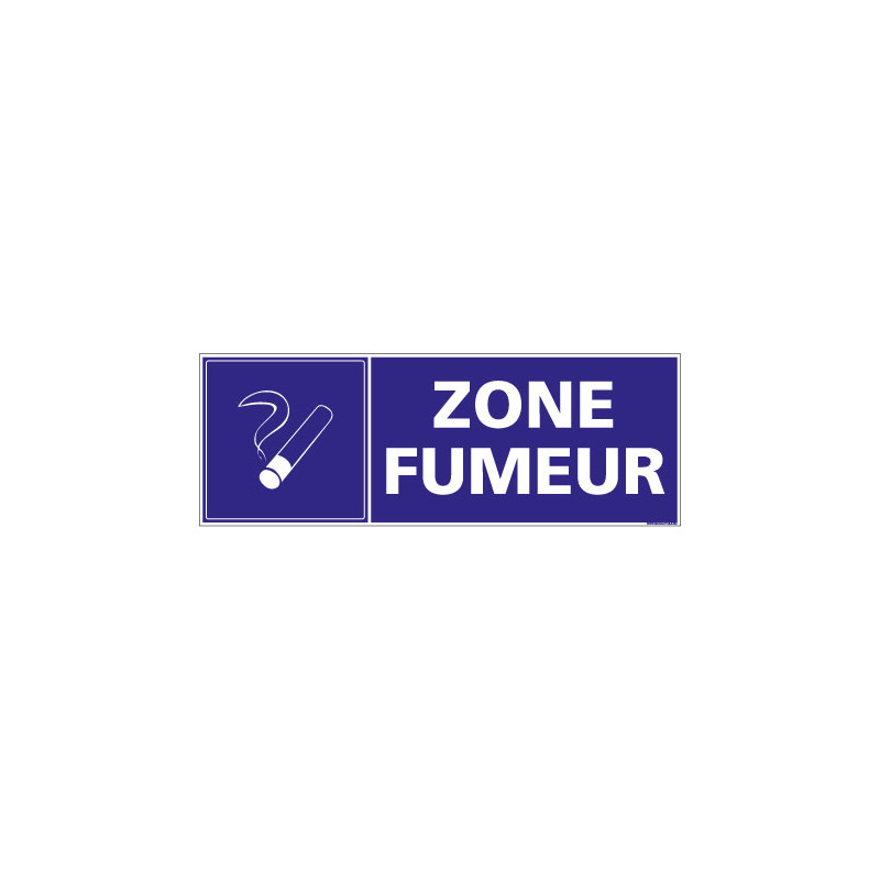 PANNEAU SIGNALISATION INFORMATION ZONE FUMEUR