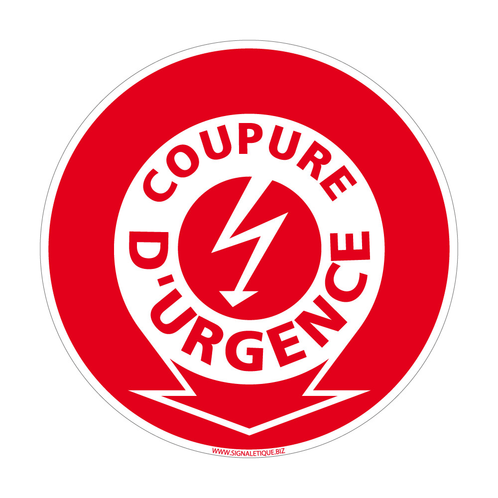 panneau incendie coupure d'urgence