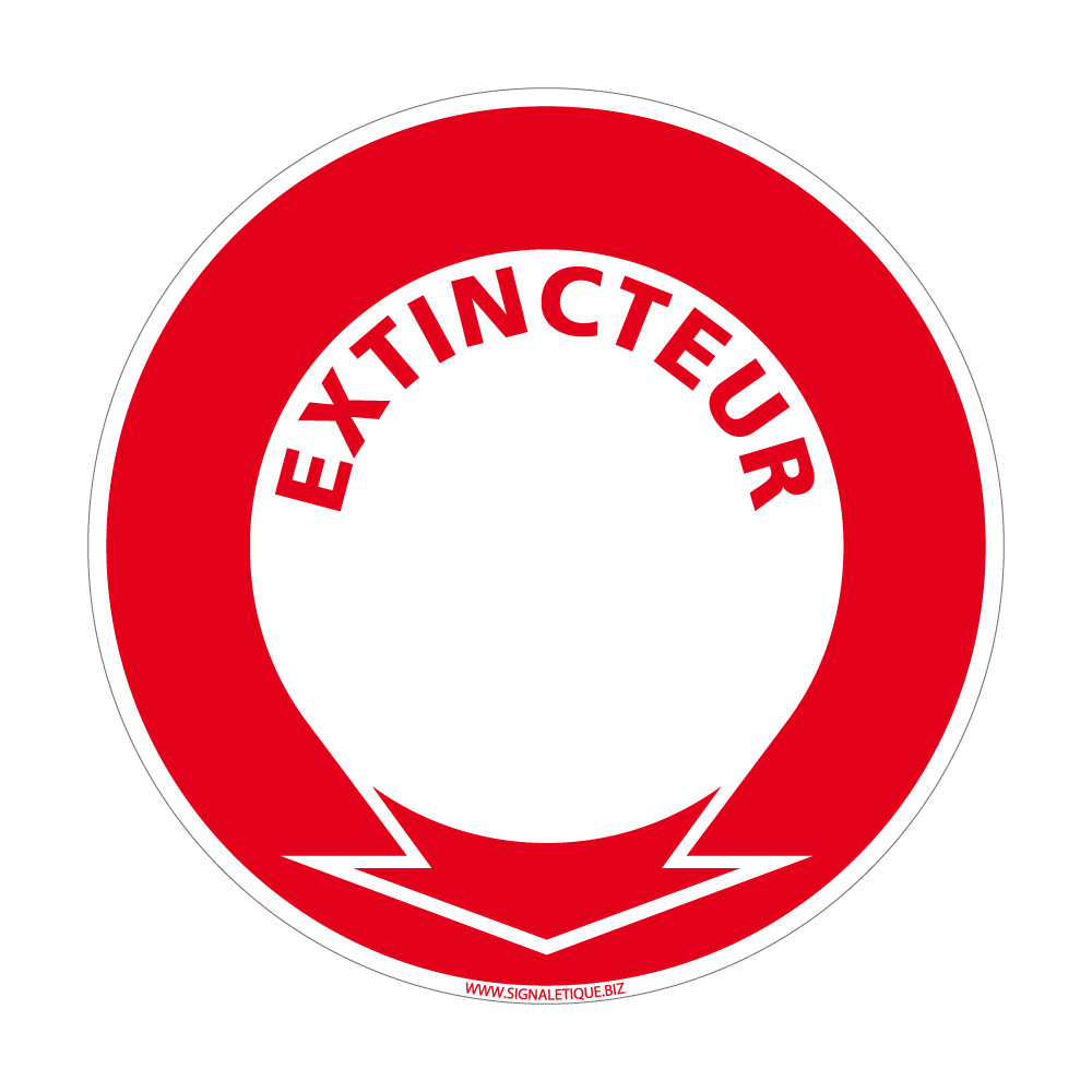 Panneau Extincteur Classe D Incendie. Sticker Extincteur, PVC, Alu