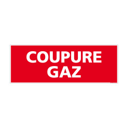 panneau coupure gaz