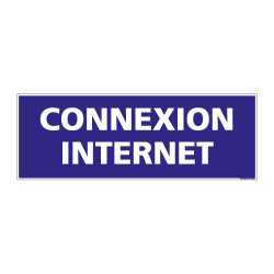 PANNEAU SIGNALISATION INFORMATION CONNEXION INTERNET (G0870)