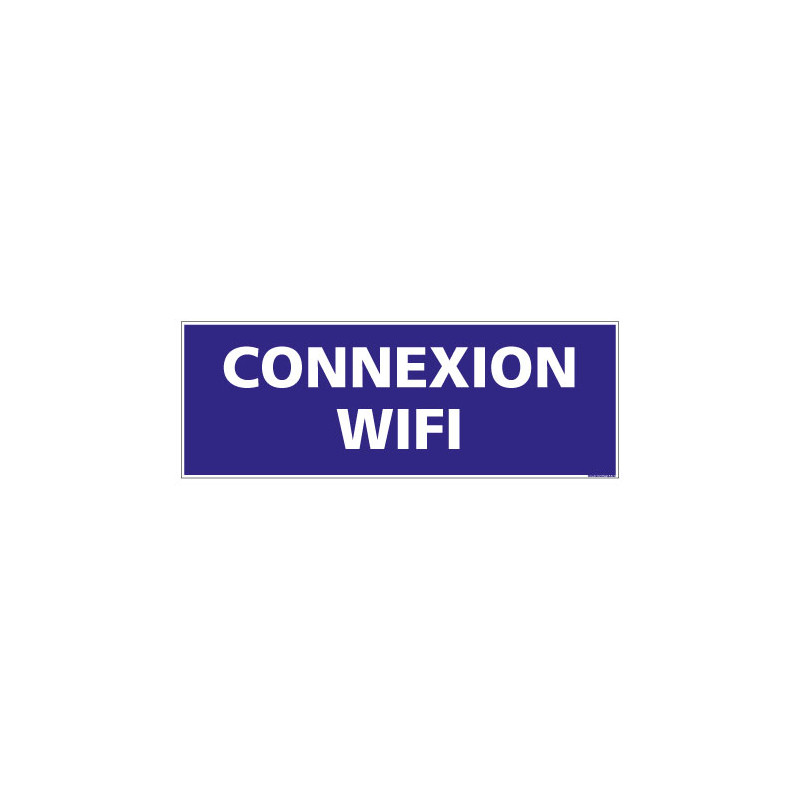 PANNEAU SIGNALISATION INFORMATION CONNEXION IWIFI(G0871)