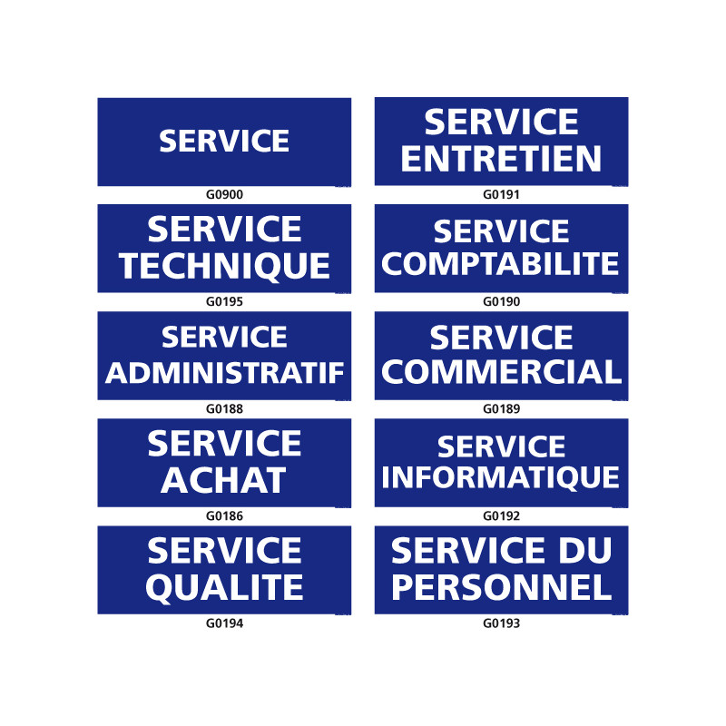 Panneau d'information et de service