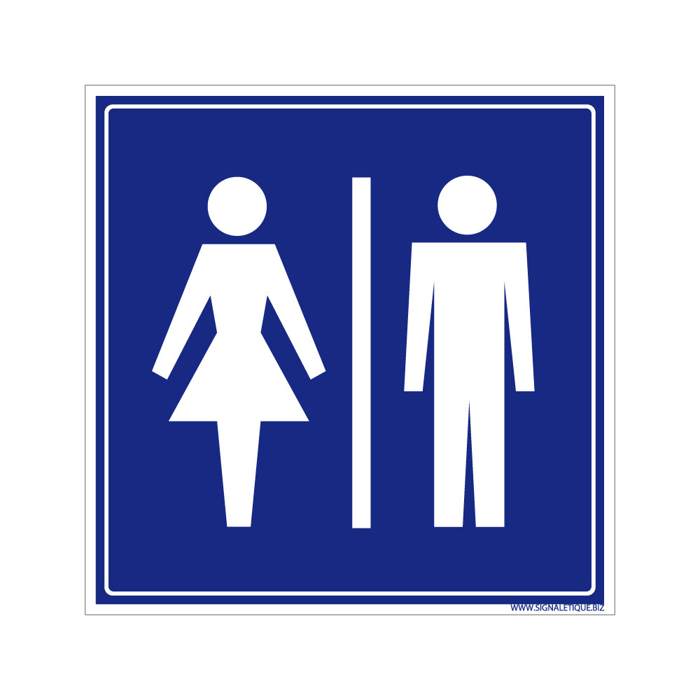 panneau toilettes wc hommes femmes