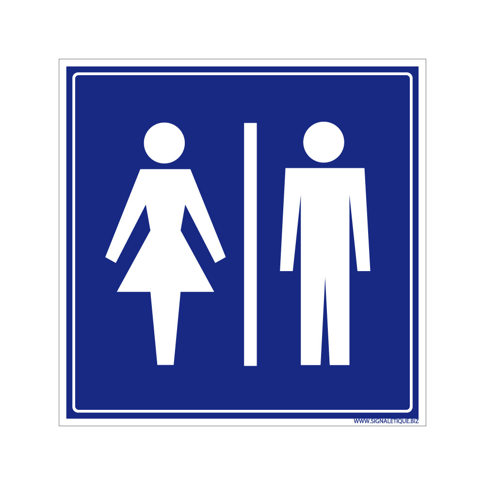 Pictogrammes de signalisation Toilettes homme et femme