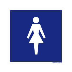 Panneau de signalisation PVC Toilettes