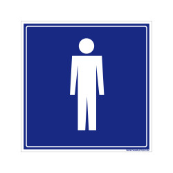 panneau toilettes wc hommes