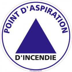 Panneau point d'aspiration incendie (A0505)