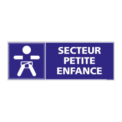 PANNEAU SIGNALISATION INFORMATION SECTEUR PETITE ENFANCE (G0925)