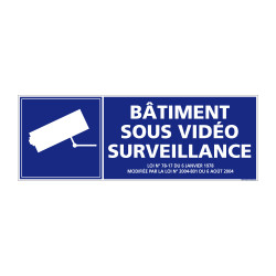 panneau bâtiment sous vidéo surveillance
