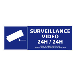panneau surveillance vidéo 24h / 24h