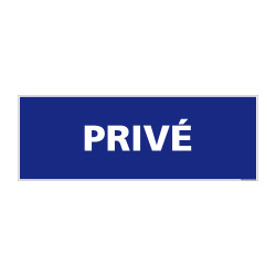 panneau information privé