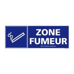 panneau zone fumeur