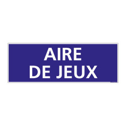 PANNEAU SIGNALISATION INFORMATION AIRE DE JEUX (G0934)