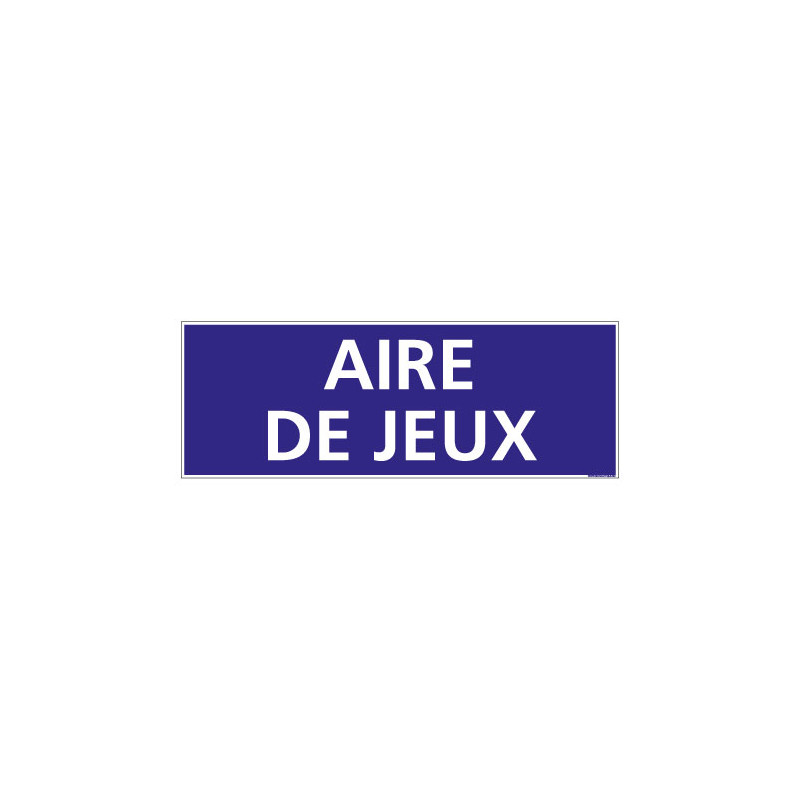 PANNEAU SIGNALISATION INFORMATION AIRE DE JEUX (G0934)