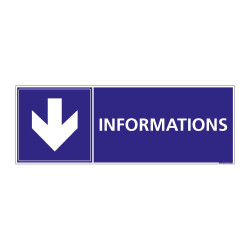 PANNEAU SIGNALISATION INFORMATION ICI (G0936B)