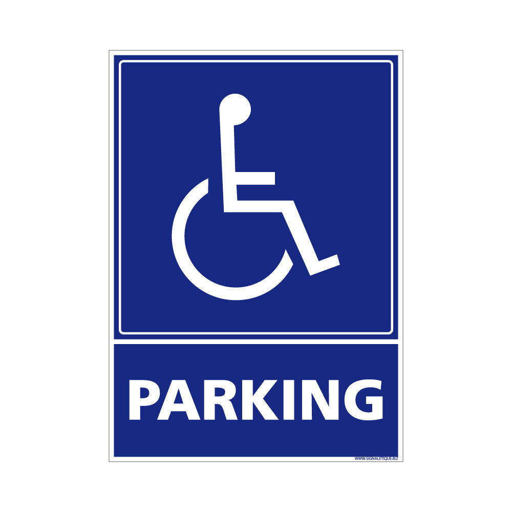 panneau parking handicap
