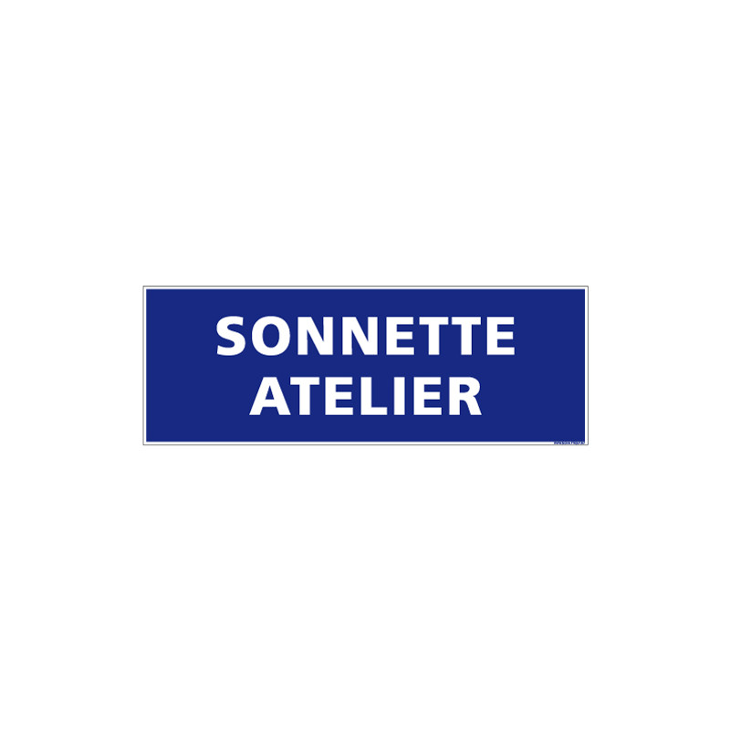 Panneau Sonnette atelier (G1252)