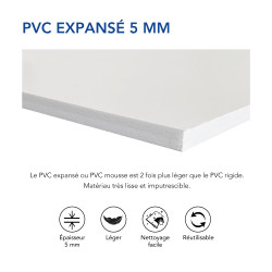 panneau pvc expansé 5 mm