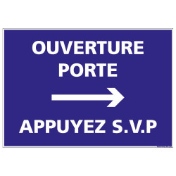 Panneau Ouverture porte Appuyez (G1257)