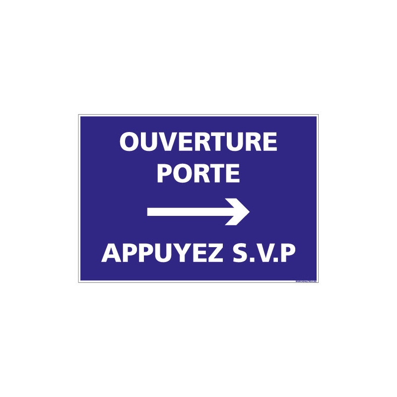 Panneau Ouverture porte Appuyez (G1257)