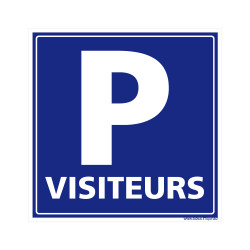 panneau parking visiteurs