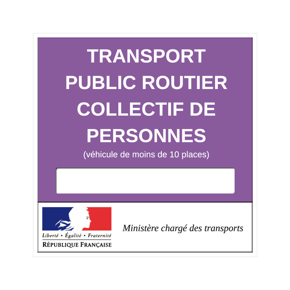 Vignette Transport Public Routier Collectif de Personnes