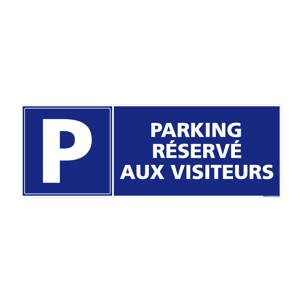 Panneau Parking visiteur avec pictogramme