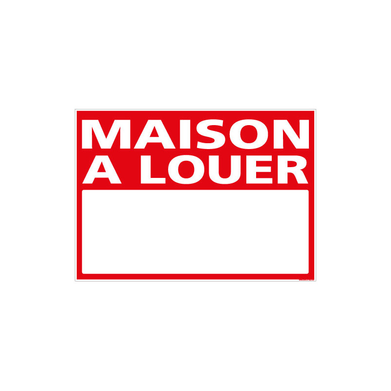 PANNEAU MAISON A LOUER AKYLUX 3,5mm - 700 x 500mm (G1315)