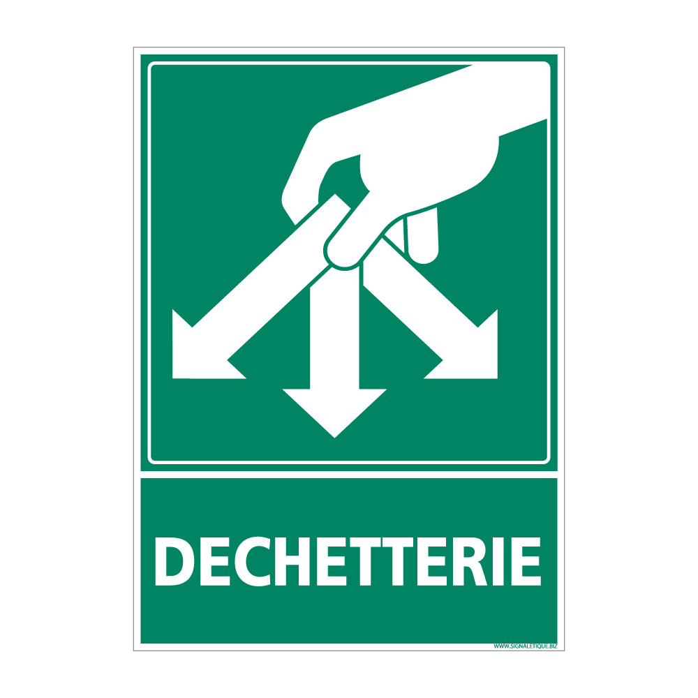 panneau signalisation déchetterie