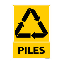 Panneau Recyclage PILES