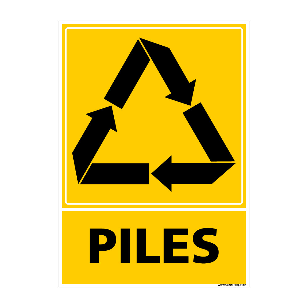 Panneau Recyclage PILES Panneau Recyclage PILES