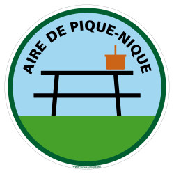 panneau aire de pique-nique