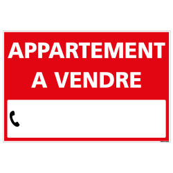 PANNEAU IMMOBILIER APPARTEMENT A VENDRE AKYLUX 3,5mm - 600x400mm - LIVRE AVEC UNE PLANCHE DE CHIFFRES (G1325)