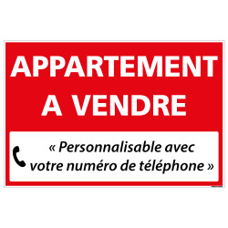 PANNEAU IMMOBILIER APPARTEMENT A VENDRE A PERSONNALISER AKYLUX 3,5mm - 600x400mm (G1325_PERSO)