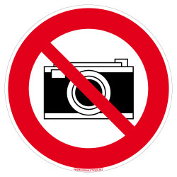 panneau appareil photo interdit