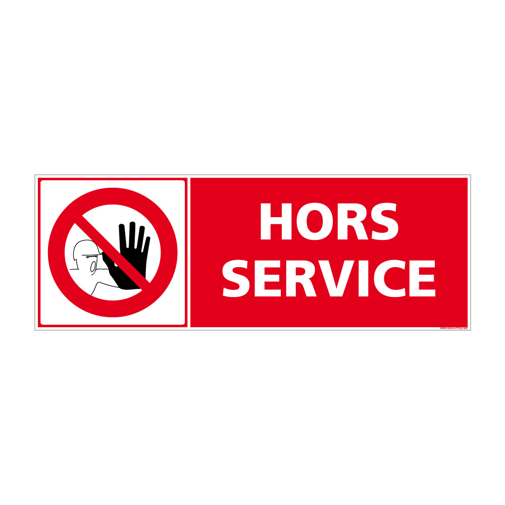 panneau hors service