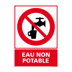 panneau eau non potable