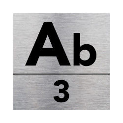 aluminium brossé 3mm