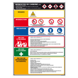 Panneau MONOXYDE DE CARBONE...