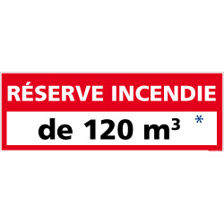 Panneau reserve incendie personnalisable (A0529-PERSO)