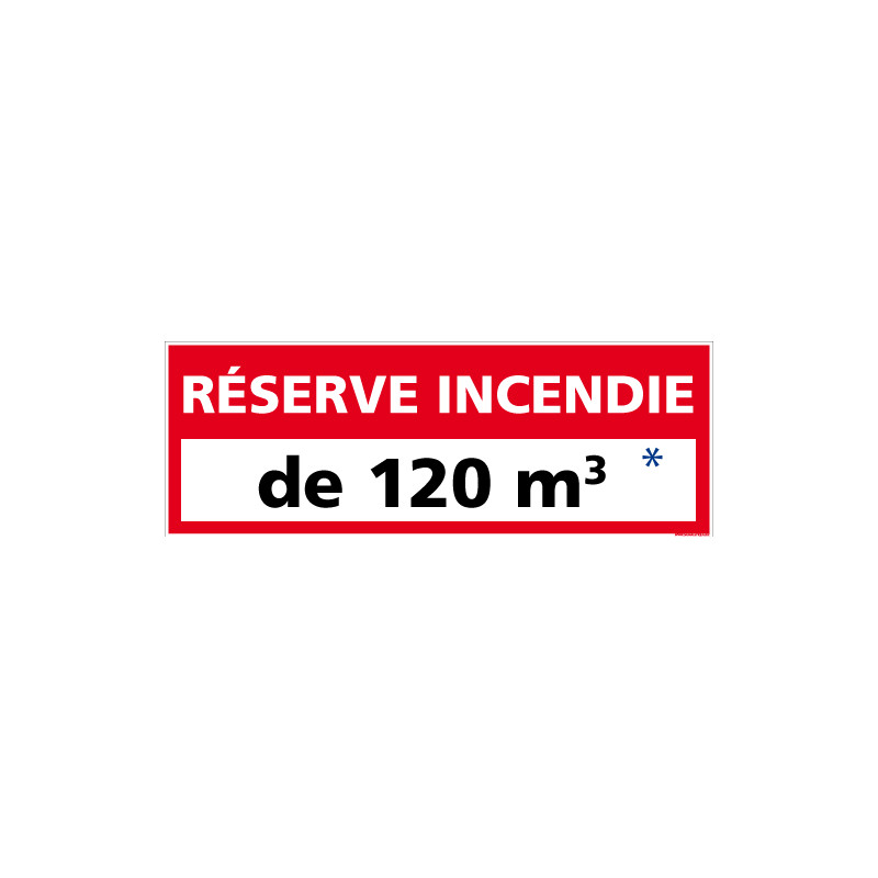 Panneau reserve incendie personnalisable (A0529-PERSO)