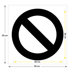 Pochoir pvc Interdiction de stationner