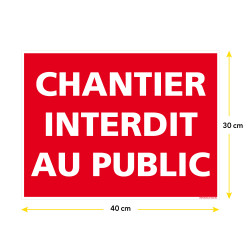 Chantier interdit au public