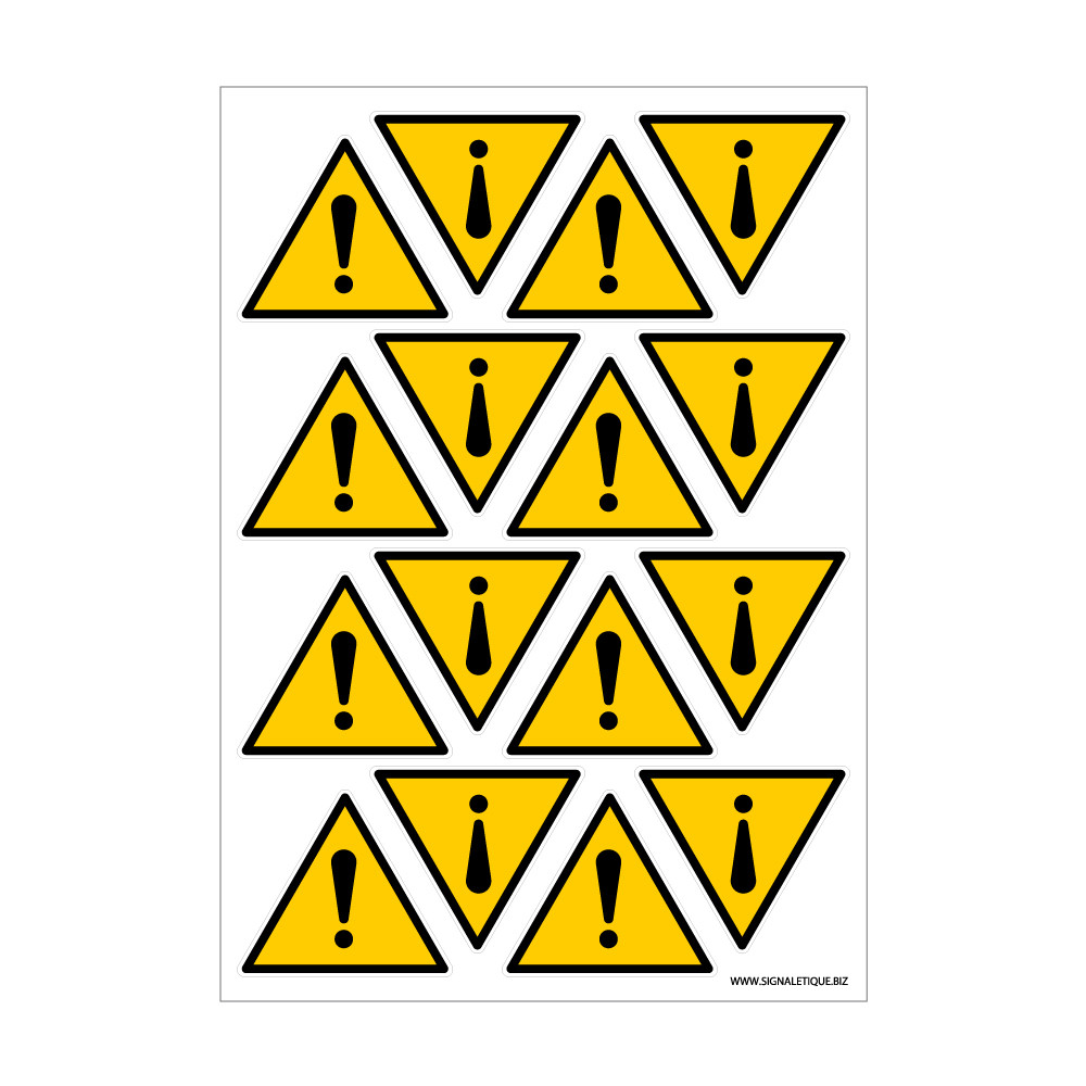 Autocollant De Signalisation Danger