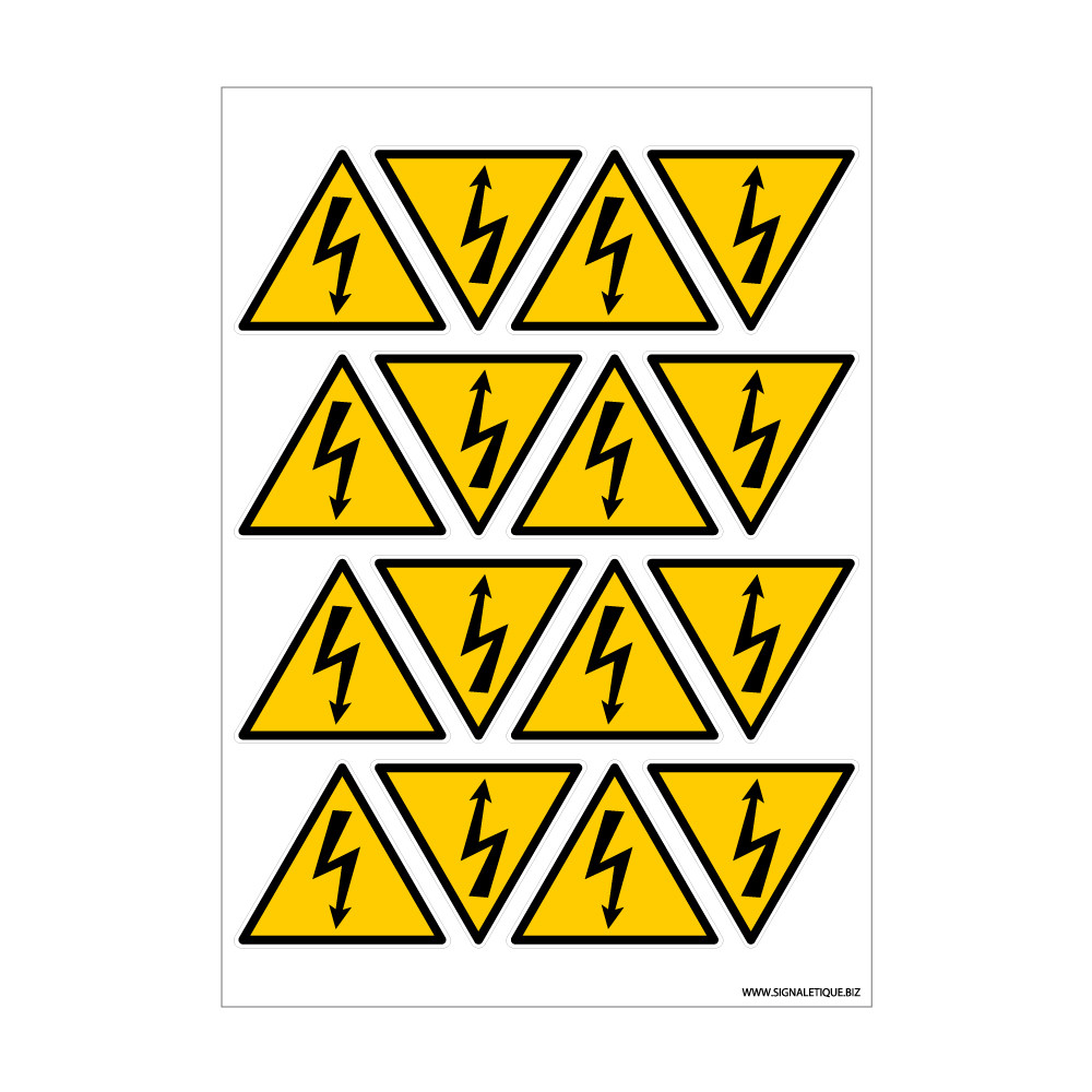 Adhésif Danger Électrique Adhésif Danger Électrique