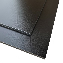 Crédence Composite Aluminium Brossé Hauteur 20 cm x Largeur 100 cm 