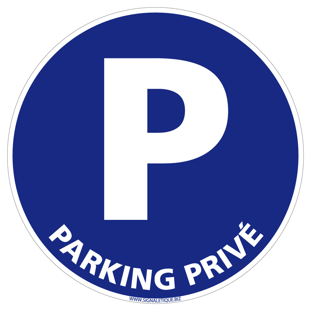 panneau parking privé