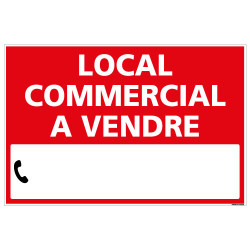 PANNEAU LOCAL COMMERCIAL A VENDRE AKYLUX 3,5mm - 600x400mm - LIVRE AVEC UNE PLANCHE DE CHIFFRES (G1340)