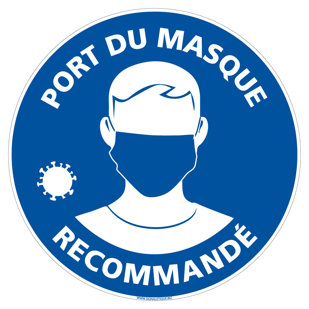 Port du masque recommandé Port du masque recommandé
